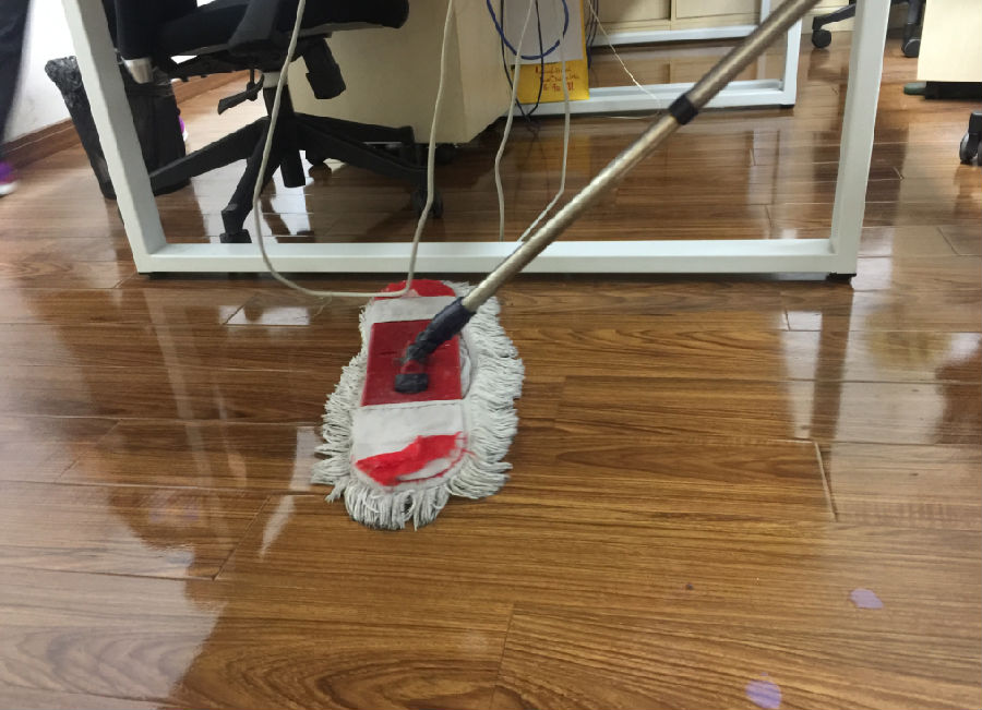 滴道区木地板保洁案例